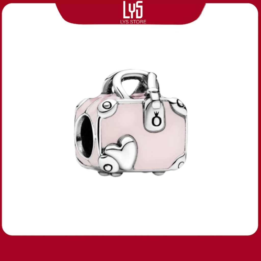 Charm Bạc Lys hình Vali 1465 - Charm Bạc S925 cao cấp