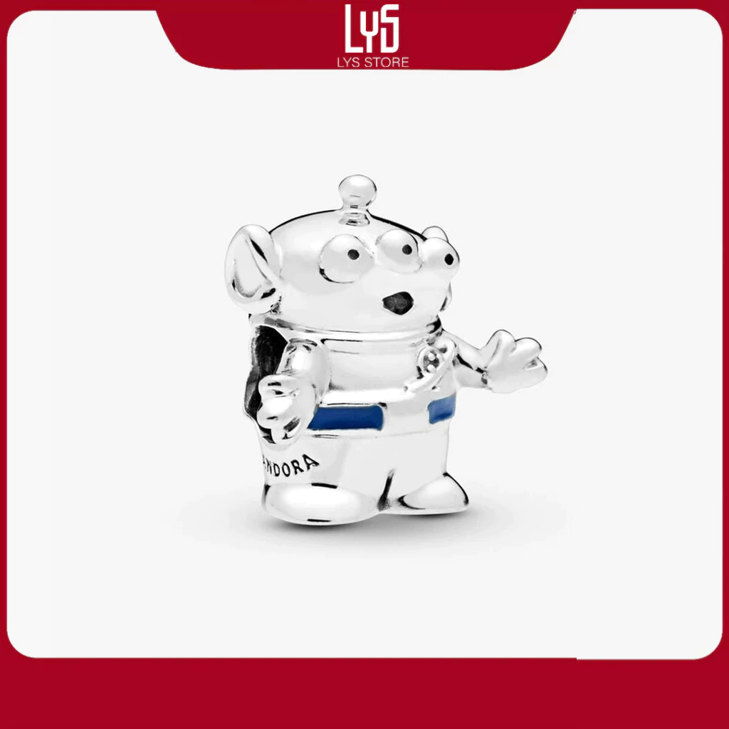 Charm bạc S925 Đồ chơi Disney Pixar Toy Story Alien-1424