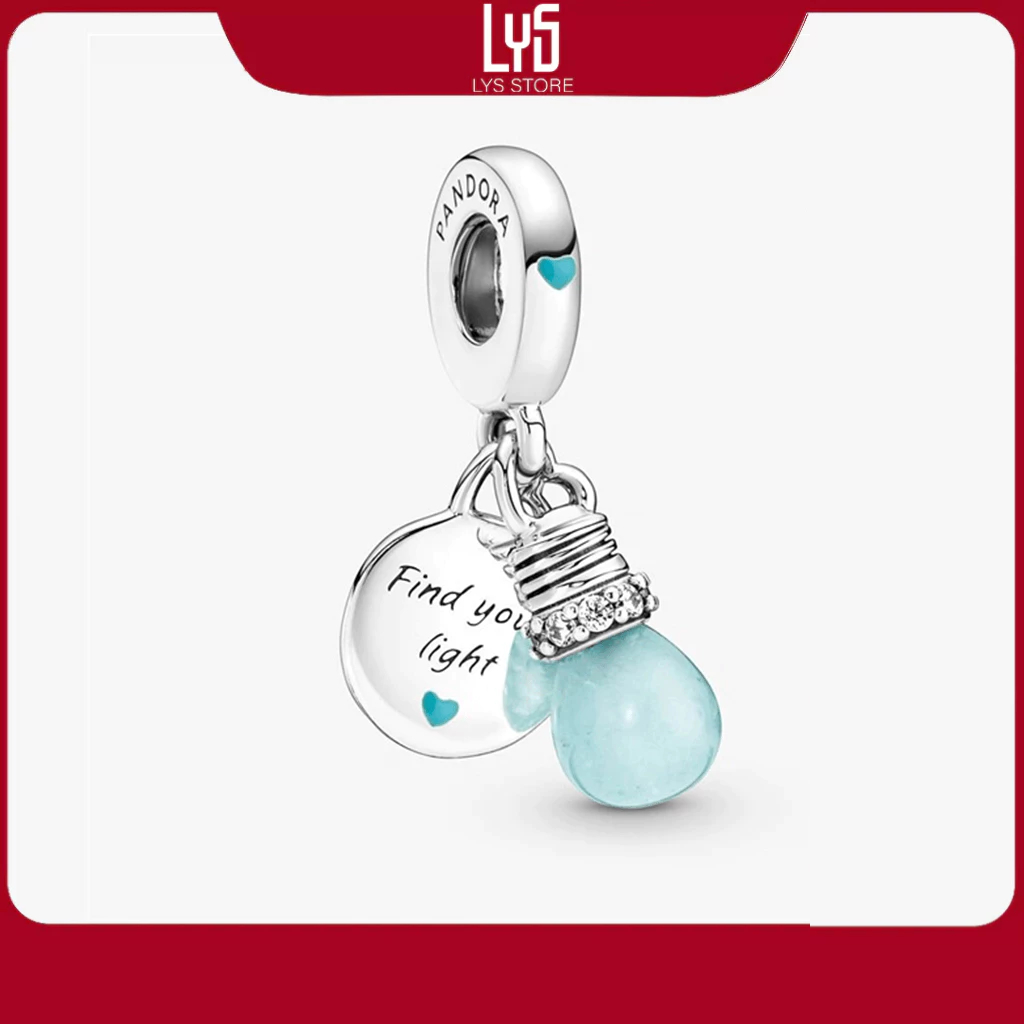 Charm bạc Lys Fluorescent Bulb Beads Charm 1197 - Bạc S925