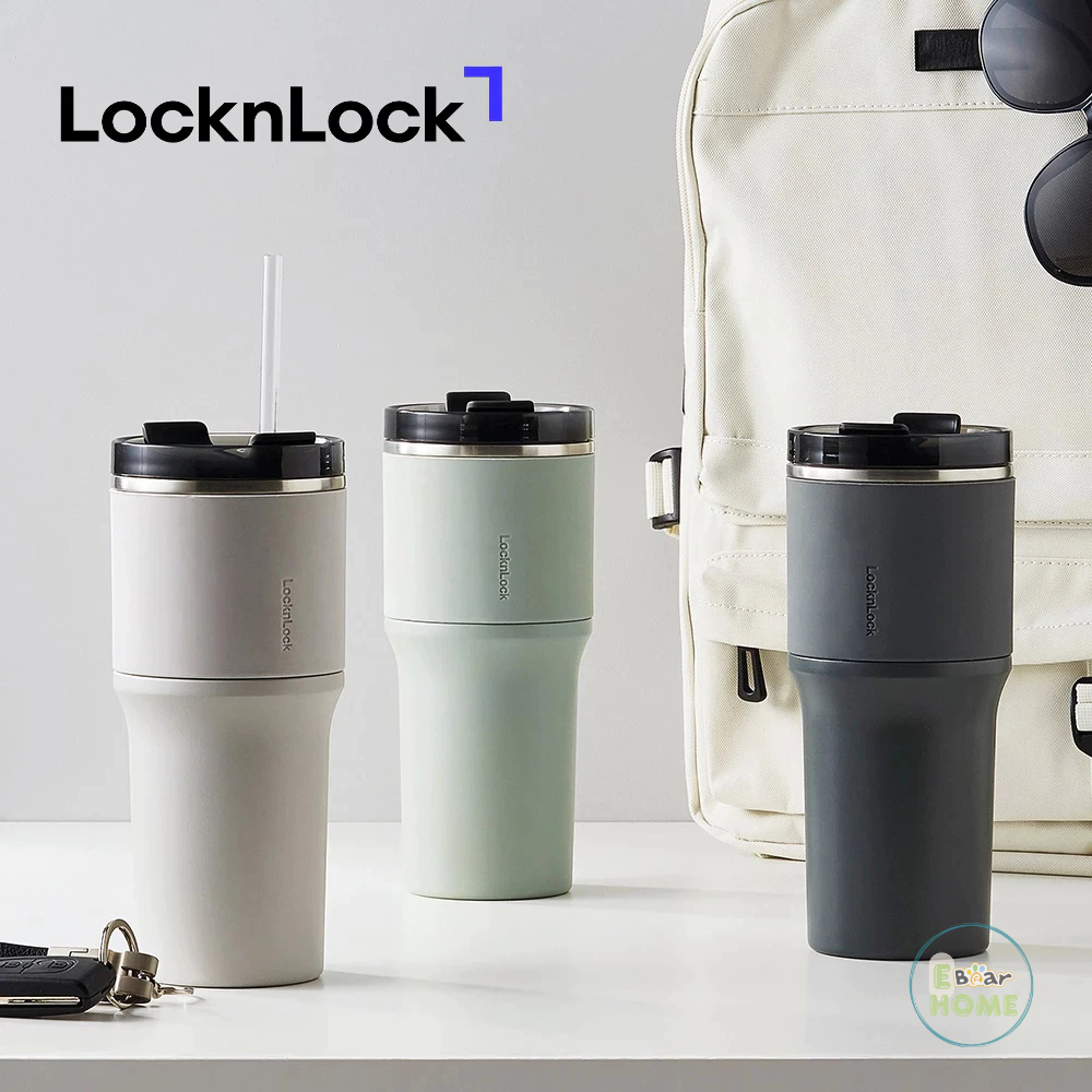Bình giữ nhiệt LocknLock Metro Drive inox 304 kèm ống hút và cọ rửa 650ml - LHC4277 - Ebearhome