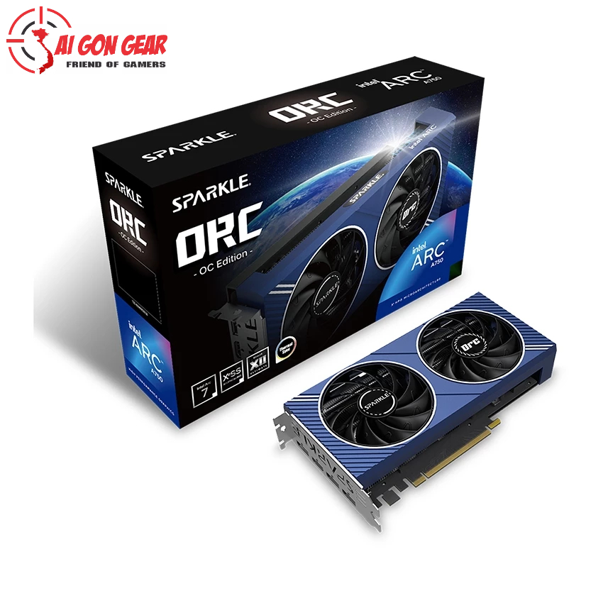 Card màn hình SPARKLE Intel Arc A750 ORC OC 8GB GDDR6 (SA750C-8GOC)