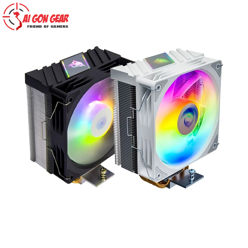 Tản nhiệt khí Leopard K400 RGB - Black/ white