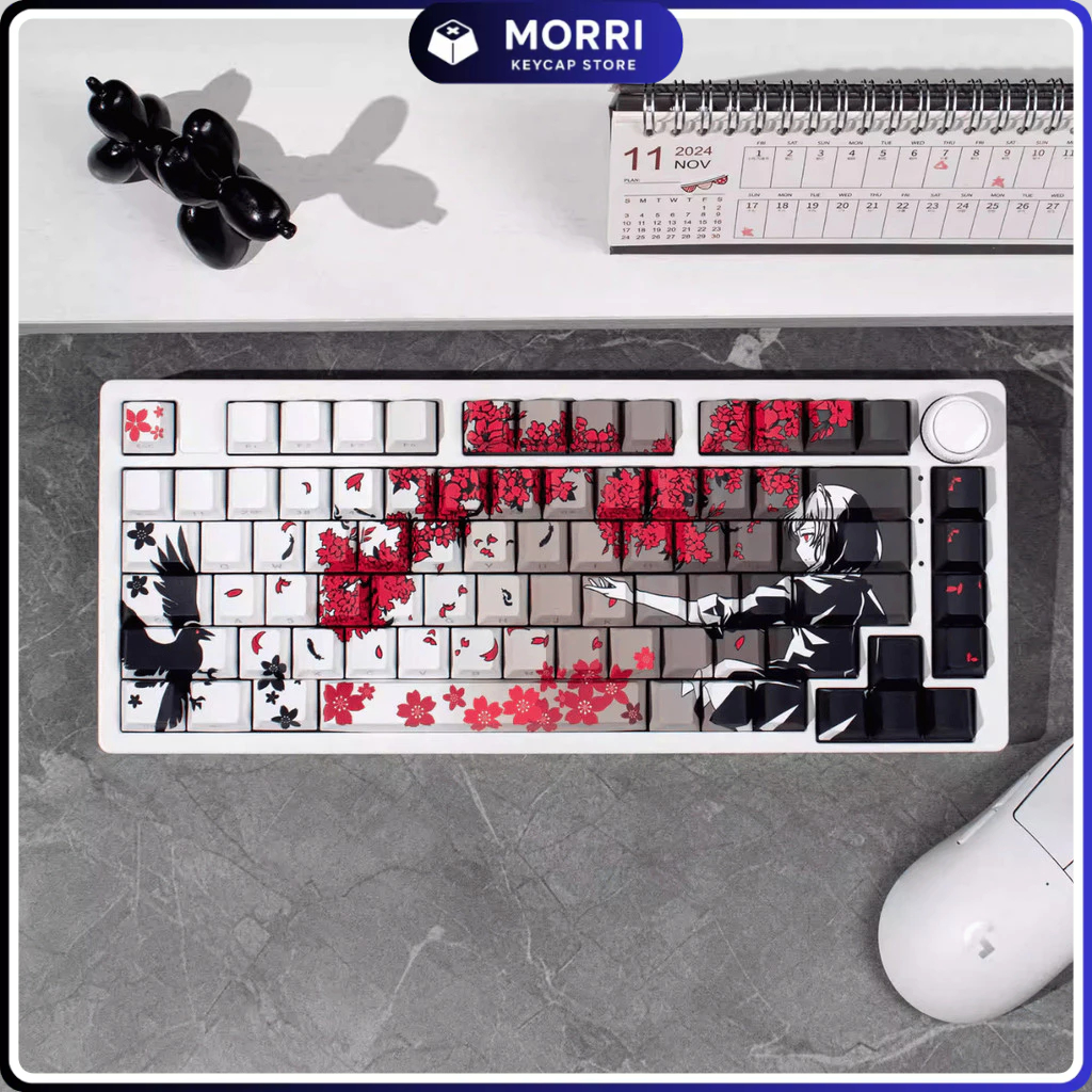 Keycap CMK Makima Sakura PBT Dye-sub Cherry Profile