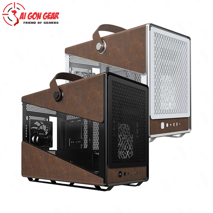 Vỏ Case MONTECH HERITAGE PRO (M-ATX, MINI TOWER, BLACK / WHITE)