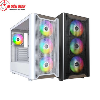 Vỏ Case máy tính Montech XR Wood (Black/White)