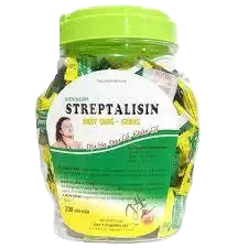  Viên ngậm ho Streptalisin mật ong gừng ĐẠI Ý LỌ 200 cái 