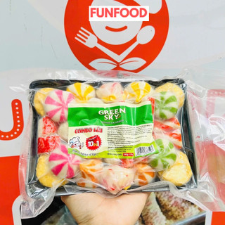 Combo Viên Thả Lẩu Mix 10 Vị GreenSky Khay 500g – Siêu Ngon, Tiện Lợi, Đa Dạng Hương Vị