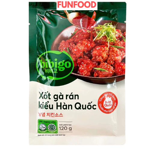 Xốt gà rán Hàn Quốc bibigo 120g, sốt gà rán Hàn quốc siêu ngon