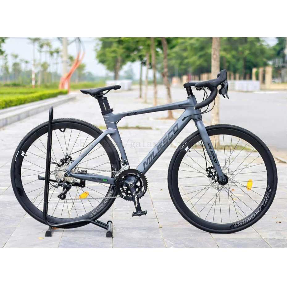 [Hoả Tốc] Xe Đạp Road MILESCO GLS Khung Nhôm Gen 3, Trục Rỗng, Cối Nổ ,Tay Đề Lắc, Bộ Đề Sensah Igni