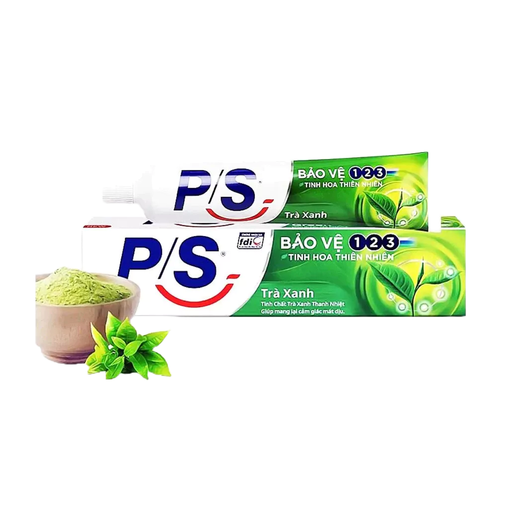 Kem Đánh Răng PS Bảo Vệ Răng 123 Trà Xanh 180g
