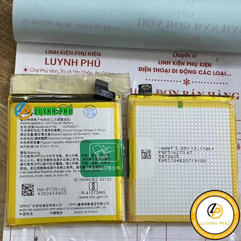 Pin oppo reno 2/BLP735 hàng mới chuẩn