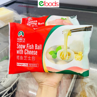 Viên Cá Tuyết Nhân Phô Mai JIUJIAJIU 280g | Cá Viên Phô Mai Ăn Vặt, Lẩu, Chiên Ngon