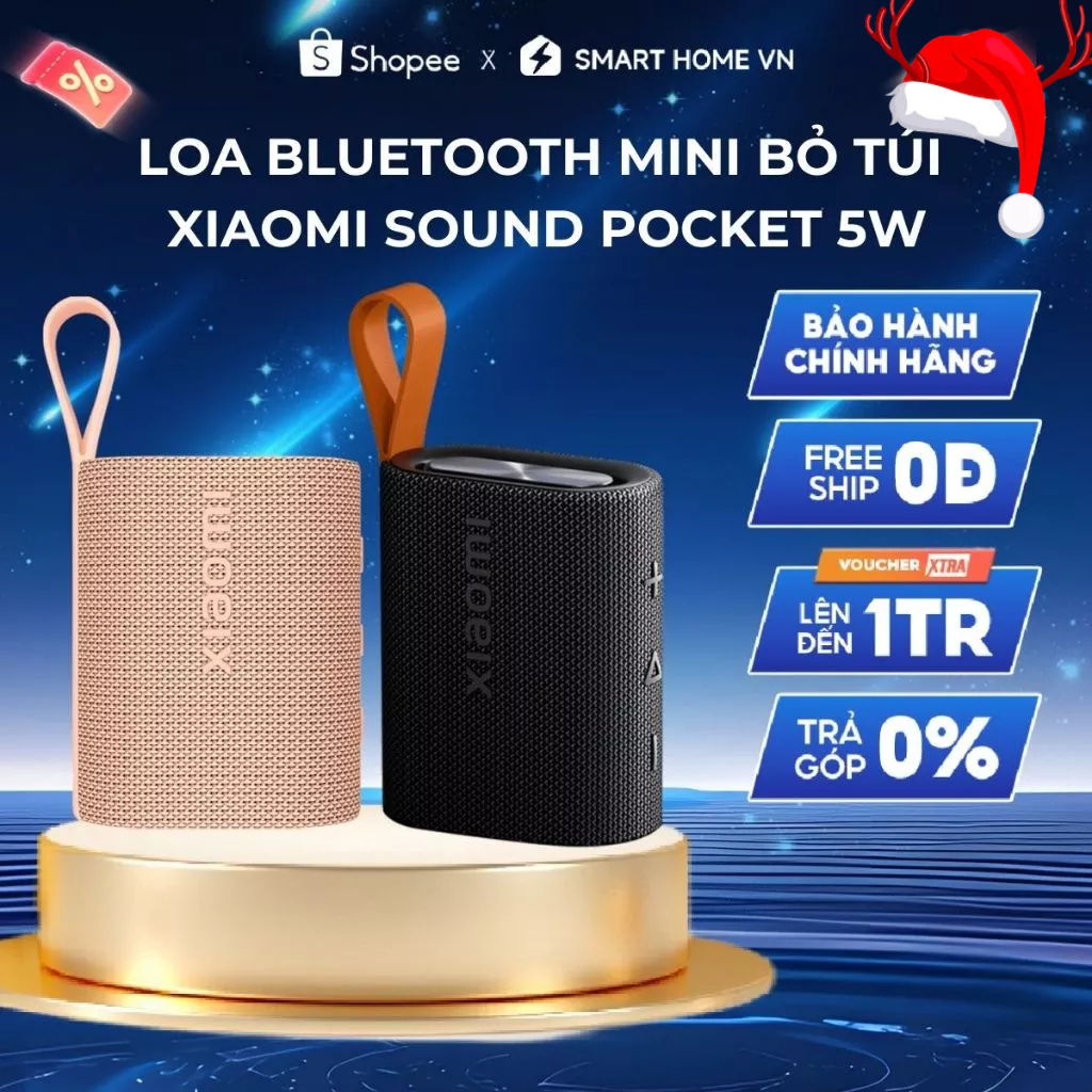 Loa Bluetooth Mini Bỏ Túi Xiaomi Sound Pocket - Chống nước - Đàm Thoại - Chính Hãng BH 12 Tháng
