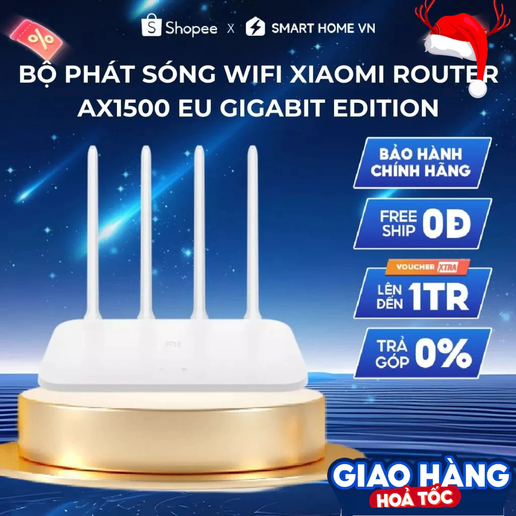 [HỎA TỐC HCM] Bộ Phát Sóng Wifi Xiaomi Router AX1500 EU Gigabit Edition - Bản Quốc Tế - Bảo Hành 12 