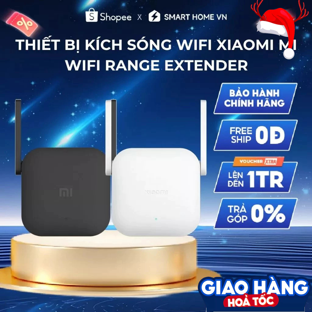 [HỎA TỐC HCM] Thiết Bị Kích Sóng Wifi Xiaomi Mi WiFi Range Extender | 2 Ăng-ten | 300Mbps | 16 Thiết