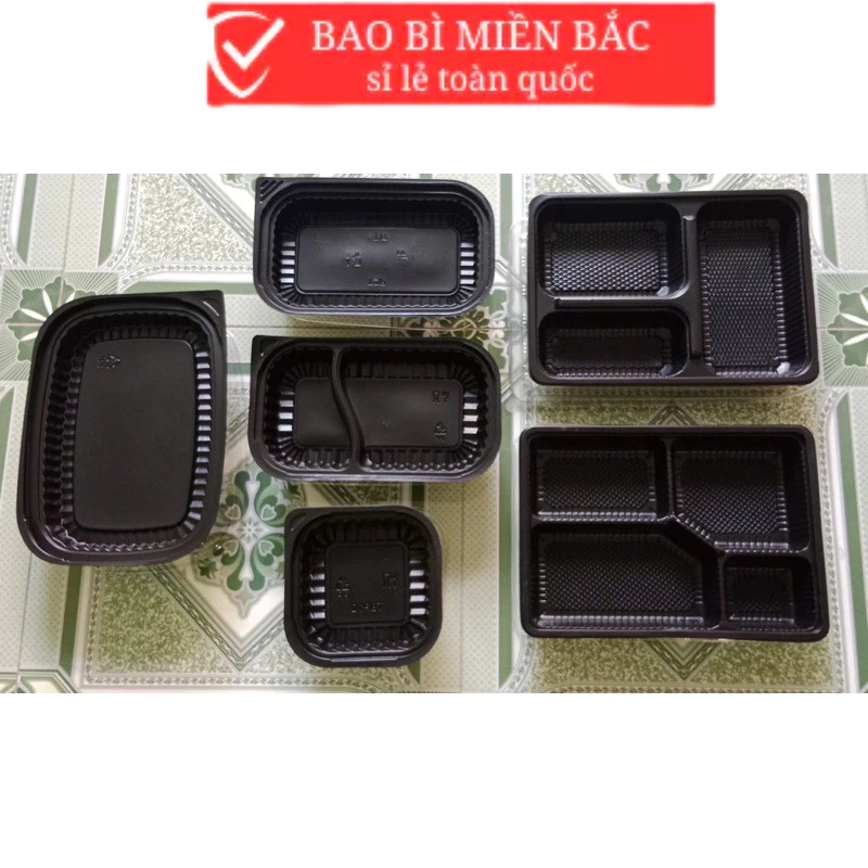 1 Lốc - 50 bộ hộp đế đen + nắp trong , Ht12 ,ht17 , ht17 -2n ,ht203, ht125 , ht 3 ngăn ( chú ý phân 