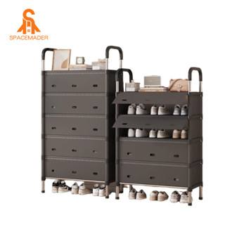 SPACEMADER Kệ Giày Chống Bụi Kệ để Giày Dép Dung Tích Lớn Kệ Giày đa Năng 3~7 Lớp