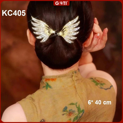 GOTI Dụng Cụ Búi Tóc Tạo Kiểu, Kẹp Quấn Tóc, Kẹp Búi Tóc Bằng Sắt Hình 6 Lá Nhọn – Quà Tặng Dành Cho Nữ 8/3 20/10 KC405