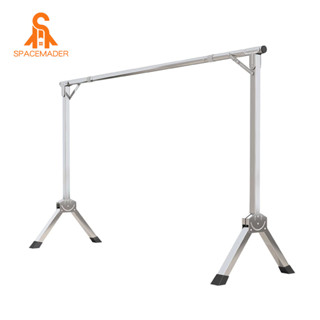  SPACEMADER Cây phơi quần áo Mạ kẽm Bền Bỉ Có thể điều Sào Phơi Quần Áo Gấp gọn giá phơi quần áo 