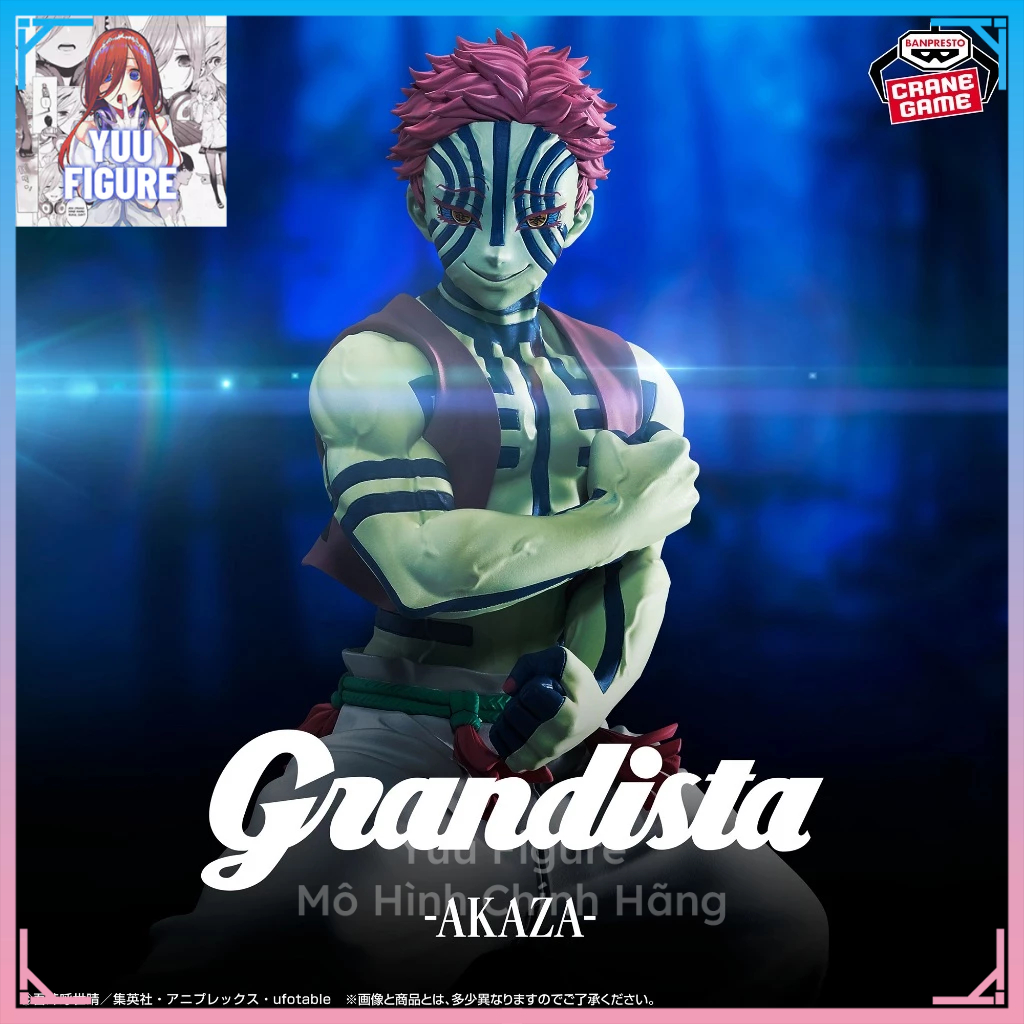 (Sẵn) Mô Hình Akaza - Grandista, Kimetsu no Yaiba - Chính Hãng BANDAI