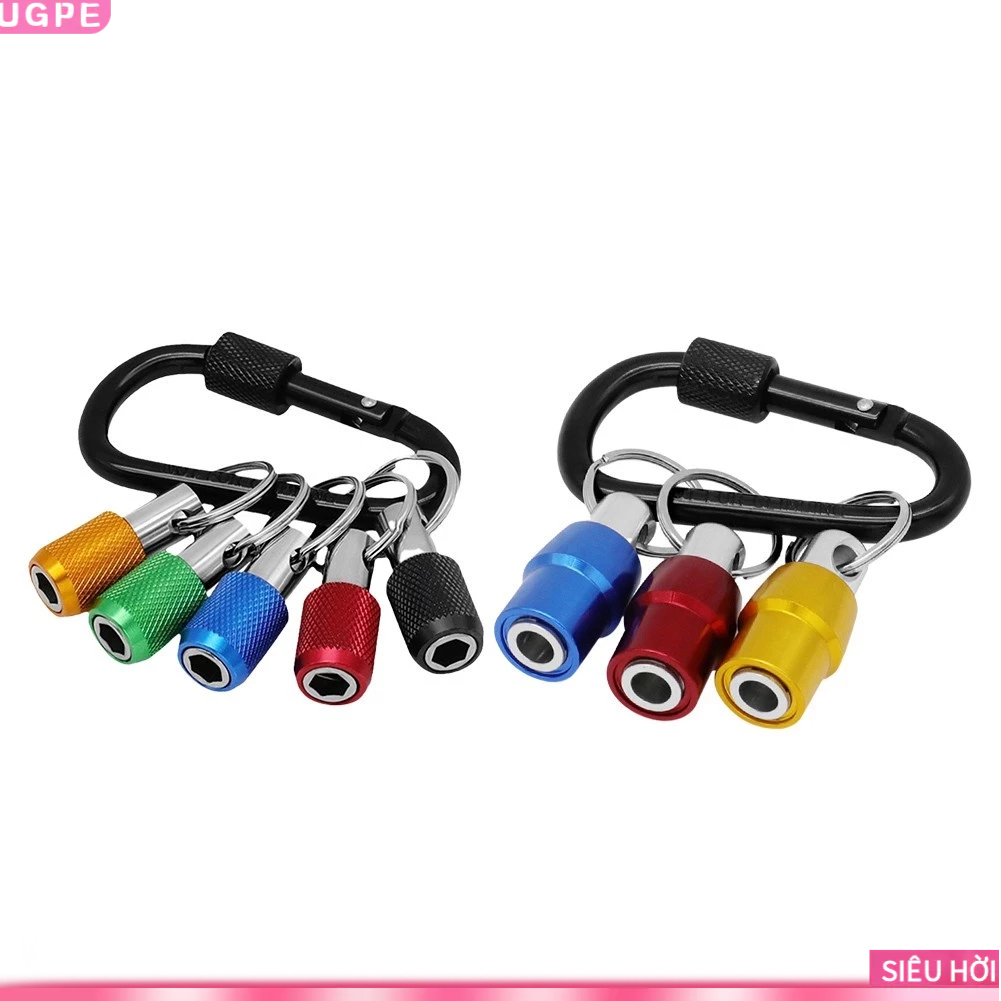 [UGPE] Drill Bit Holder 1/4 Hex Shank Screwdriver Keychain Extension Bar Quick Release