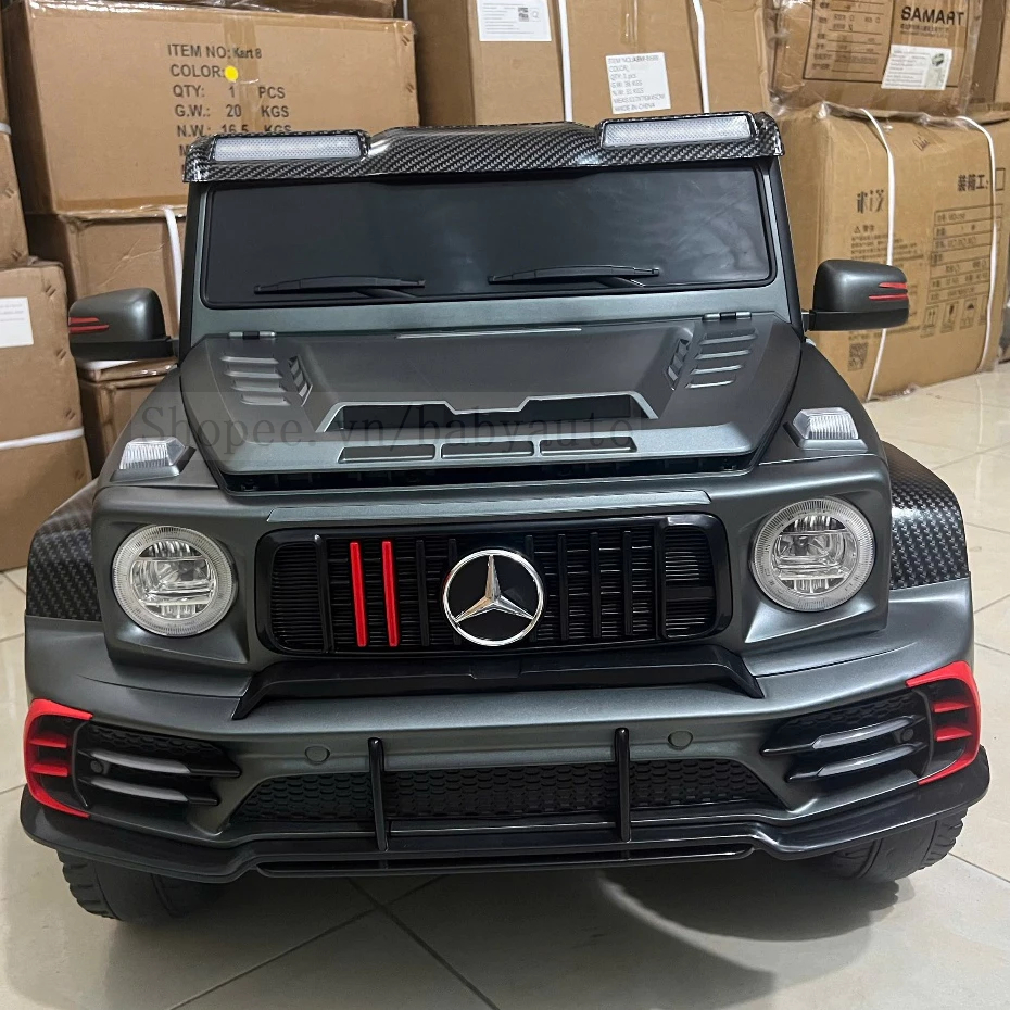 [Bản Cao Cấp] Ô Tô Điện G63 SMT-778 6 Bánh 6 Động Cơ Liền Bánh, Ghế Da, Bánh Cao Su Mềm, Sơn Tĩnh Đi