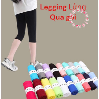 21-40kg QUẦN LEGGING LỬNG QUA GỐI VẢI THUN COTTON MỀM MÁT PHOM ÔM CHO BÉ GÁI THỜI TRANG