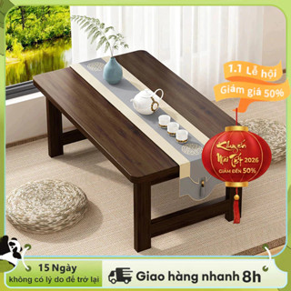  LACCOHUG Bàn Bệt Kiểu Nhật Ngồi Bệt Ván Dày Gấp Gọn TreTự Nhiên Nhập Khẩu Nguyên Chiếc 