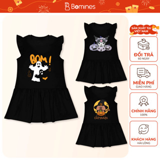  Váy bé gái Halloween BOMINES đầm Kuromi thun co giãn 4 chiều cho bé gái 2- 12 tuổi 8- 36kg DTNHLWKRM 