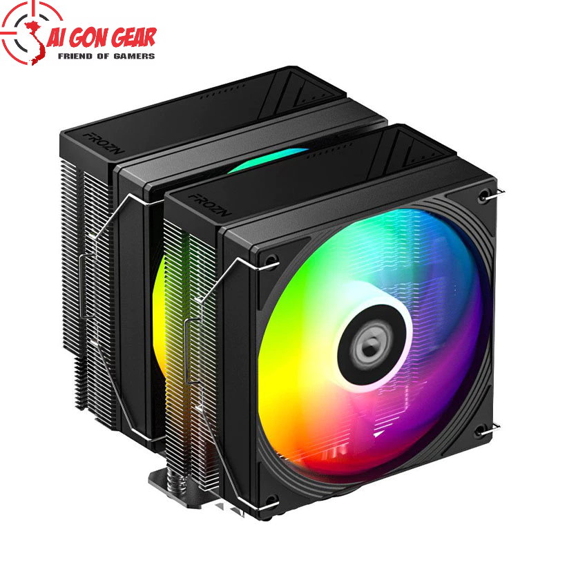 Tản nhiệt khí CPU ID-COOLING FROZN A620 PRO SE ARGB với 6 ống đồng và 2 fan ARGB 120mm