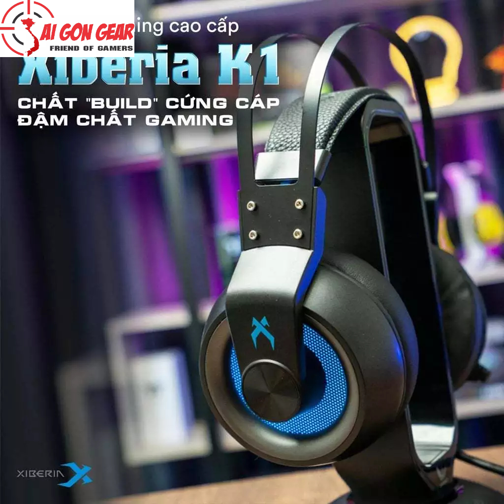 Tai nghe Xiberia K1 Metal | Virtual 7.1 RGB