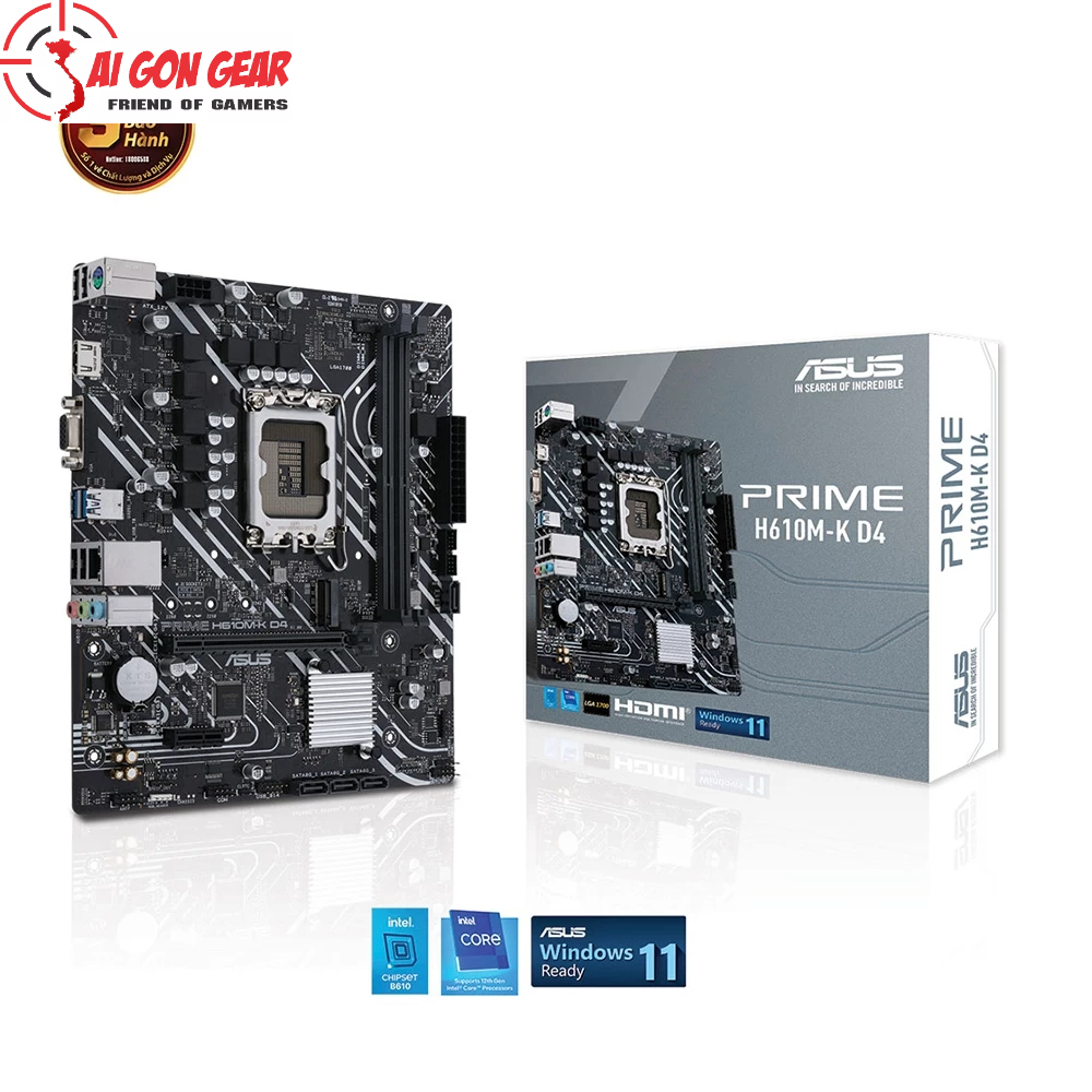 Mainboard ASUS PRIME H610M-K D4-SI (TRAY)