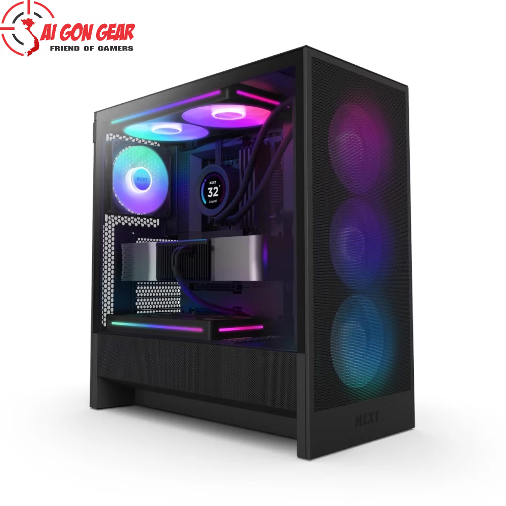 Vỏ case máy tính H5 FLOW RGB ALL BLACK/WHITE V2 (CC-H52FB-R1 -CC-H52FW-R1)