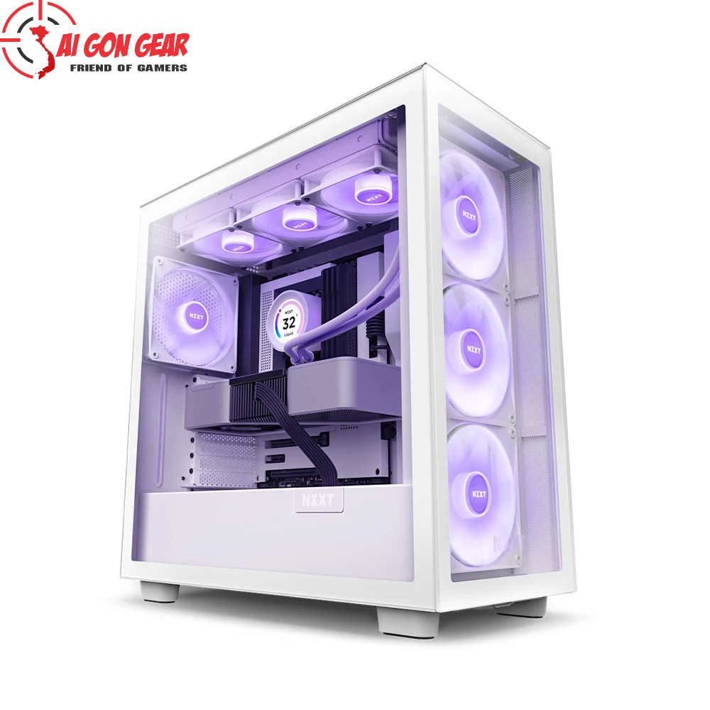 Vỏ case NZXT H7 Elite White (CM-H71EW-01)