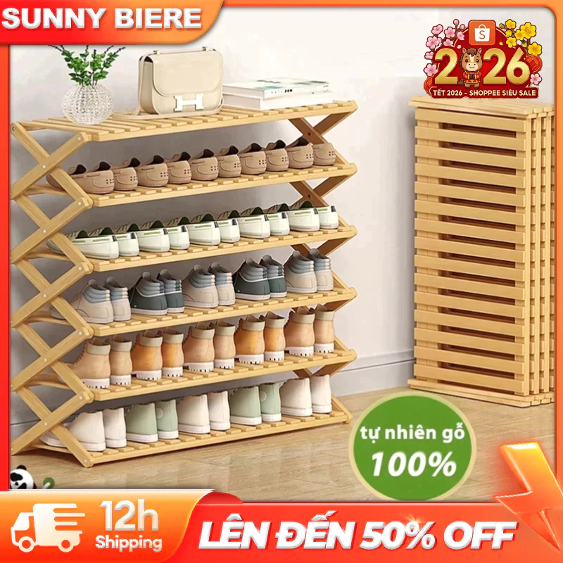 SUNNY BIERE Kệ Để Giày Dép Nhiều Tầng Gấp Gọn Lại Được Dành Cho Nhà Cửa Tiết kiệm không gian | BigBuy360 - bigbuy360.vn