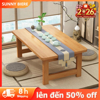 SUNNY BIERE Bàn Bệt Kiểu Nhật Ngồi Bệt Ván Dày Gấp Gọn TreTự Nhiên Nhập Khẩu Nguyên Chiếc
