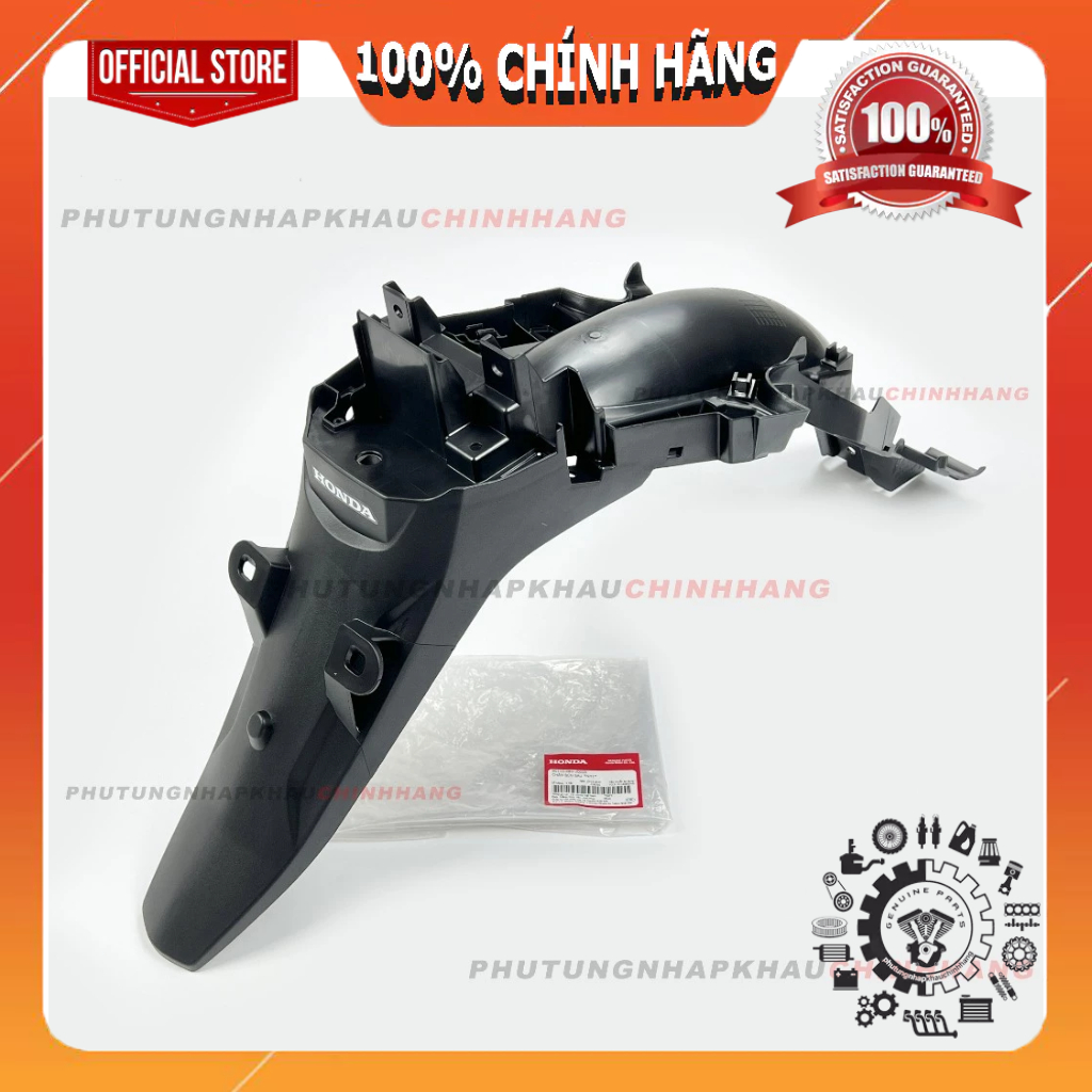 Dè sau biển số Wave A 110 2017-2025 chính hãng, Đuôi dè Chắn bùn sau Wave Lớn, Wave Alpha 110 2018 2