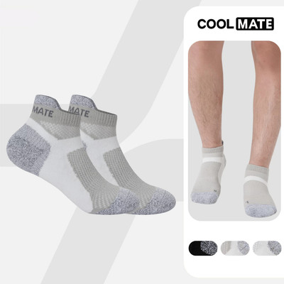 [MUA 2 GIẢM 5%]Tất Vớ thể thao unisex chạy bộ Pickleball Firm Compression Cushion Socks êm ái thấm hút tốt Coolmate