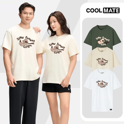 [MUA 2 GIẢM 5%][BST MIRL]Áo thun nam nữ 100% Cotton Relaxed Fit IN Slow Sunday Club - Coolmate