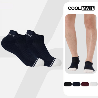 [MUA 2 GIẢM 5%]Tất/Vớ cổ ngắn nam nữ Unisex co giãn, bền bỉ, nhanh khô Coolmate