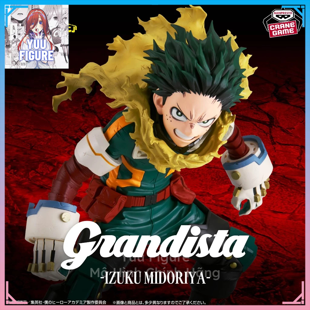 (Sẵn) Mô Hình Midoriya Izuku - Grandista, Boku no Hero Academia - Chính Hãng BANDAI