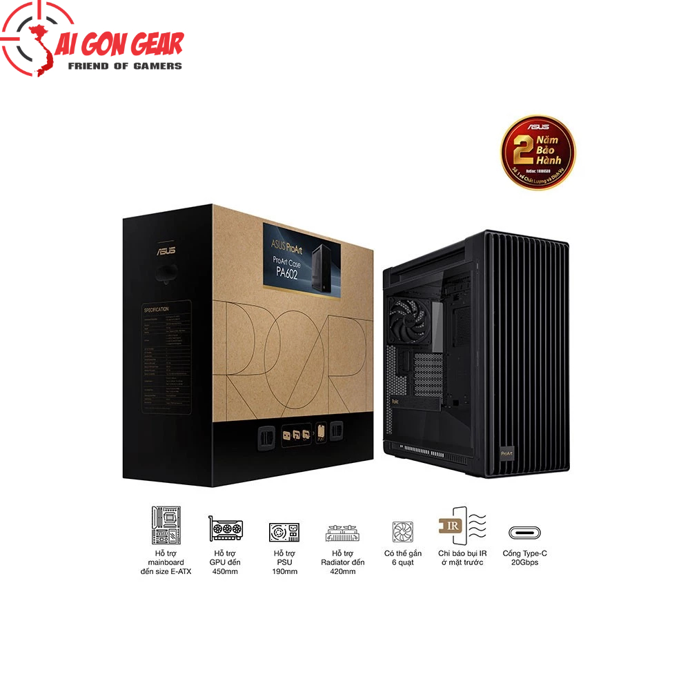 CASE máy tính ASUS PROART PA602