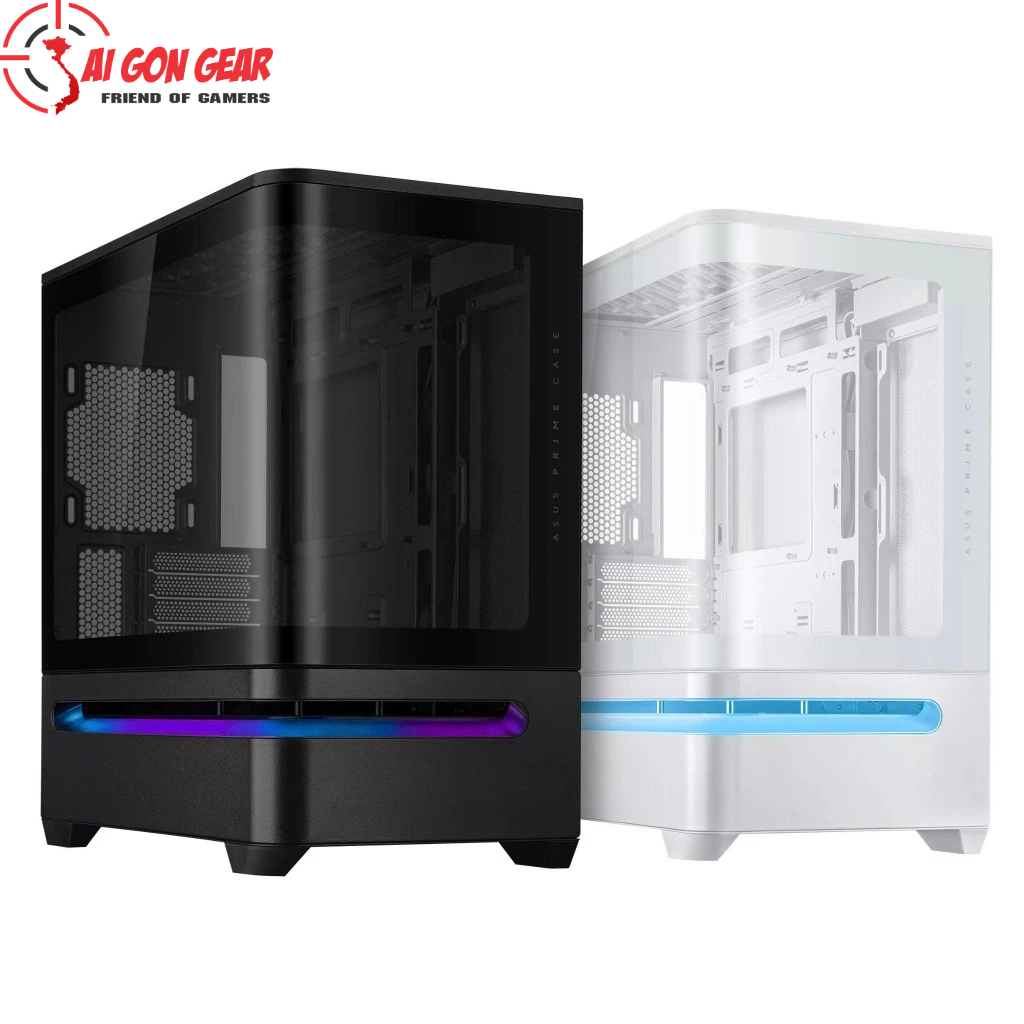 Case máy tính Asus PRIME AP202 TG WHITE/BLACK