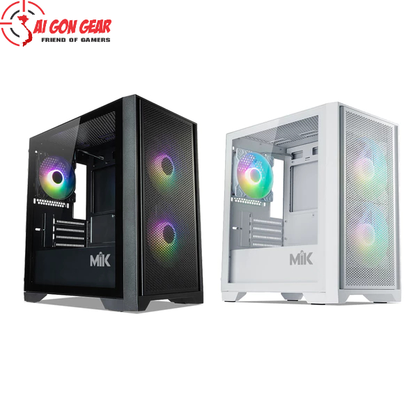 Case máy tính MIK MORAX 3FA BLACK/WHITE