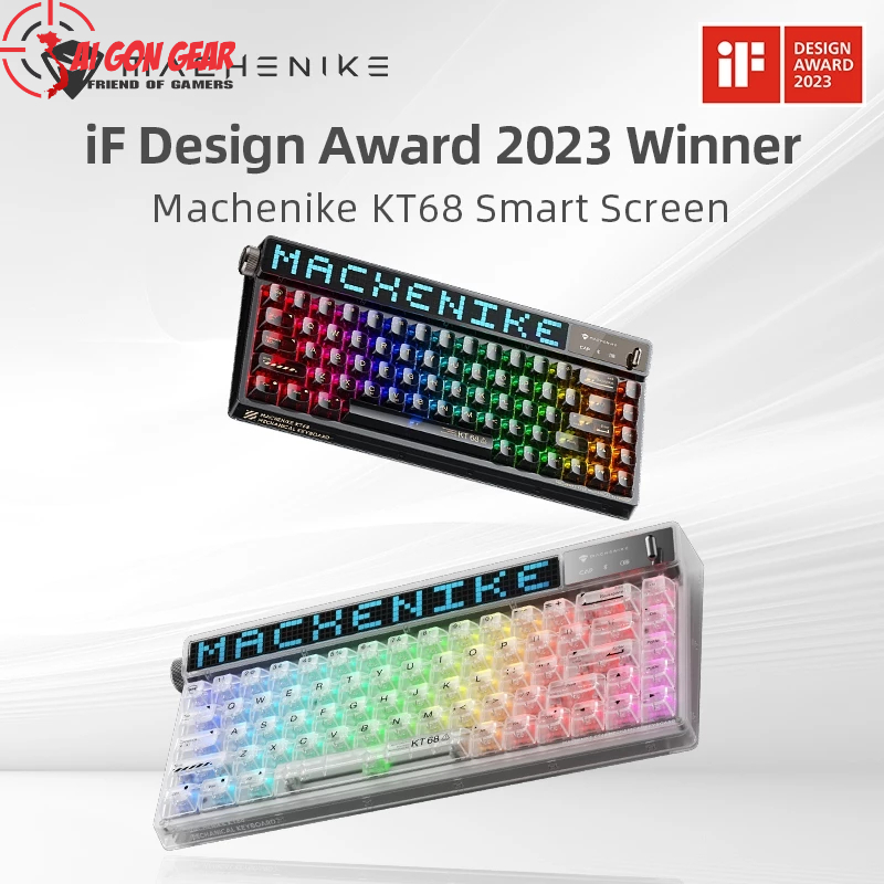 Bàn phím Machenike KT68 Pro Black/White North Pole