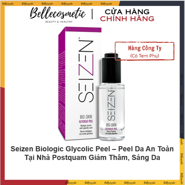 [Cty] Seizen Biologic Glycolic Peel – Peel Da An Toàn Tại Nhà Postquam Giảm Thâm, Sáng Da