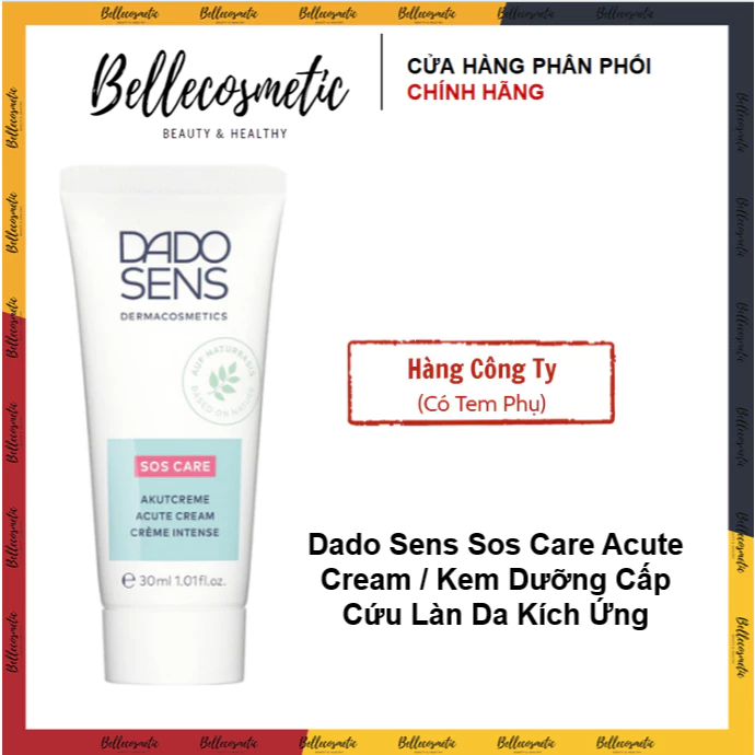 Dado Sens Sos Care Acute Cream Kem Dưỡng Cấp Cứu Da Kích Ứng Dadosens
