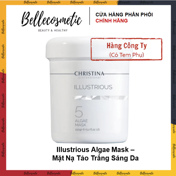 Christina Algae Illustrious Mask 5 - 150gr - Mặt Nạ Tảo Trắng Da Số 5 Christina Illustrious Algae Ma