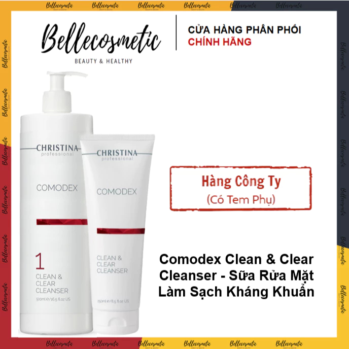 Christina Comodex Clean & Clear Cleanser Sữa Rửa Mặt Da Dầu Mụn