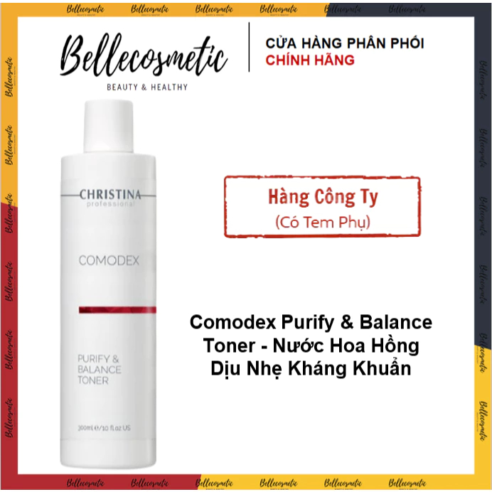 Christina Comodex Purify & Balance Toner 300ml - Nước Cân Bằng Da Dầu Mụn Christina Comodex Purify &